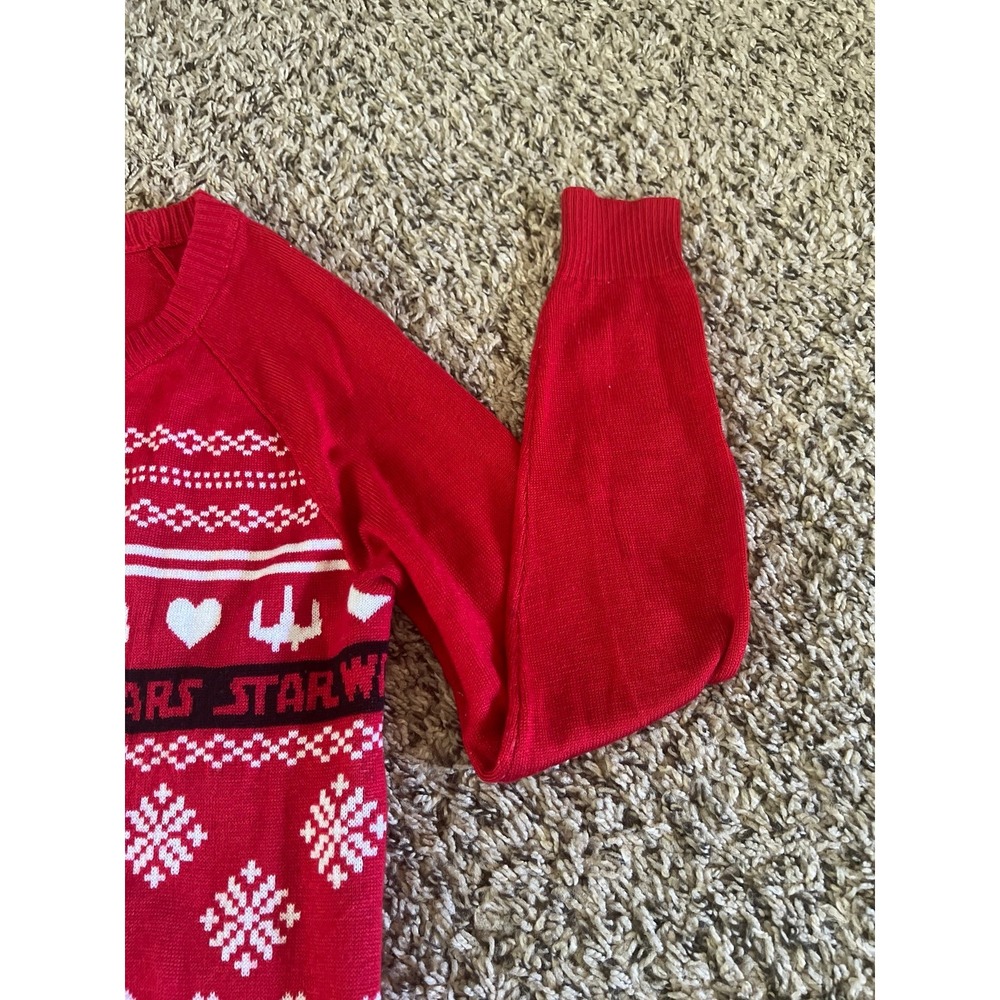 Star Wars‎ Woman's R2D2 Red Ugly Christmas Sweater Size XS - Picture 5 of 7